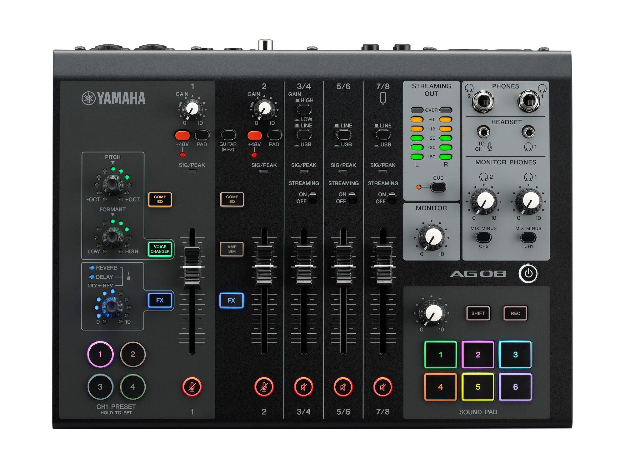 Yamaha AG08 Live Streaming Mixer