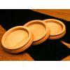 Beechwood Piano Castor Cups 45mm, 70mm, 100mm