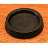 Small Piano Castor Cup in Black Wood 45mm (Single)