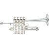 C Grade YTR-9835 Custom Series 4-Valve Bb/A Piccolo Trumpet