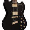 Polara Kim Thayil Electric Guitar in Black finish