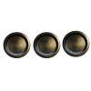 Large Piano Castor Cup in Black Wood 100mm (Set of 3)