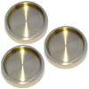 Large Piano Castor Cup in Polished Brass 80mm 