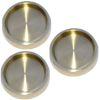 Large Piano Castor Cup in Polished Brass 80mm 