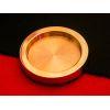 Large Piano Castor Cup in  Polished Brass 80mm (Single)
