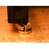 Small Piano Castor Cup in Polished Brass 40mm (Single)