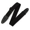 M8-BLK Soft-hand Polypropylene 2" Guitar Strap with Leather Ends 