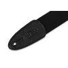 M8-BLK Soft-hand Polypropylene 2" Guitar Strap with Leather Ends 