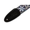 M8HT-10 Jacquard Weave 2" Guitar Strap with Poly Back &amp; Leather Ends    