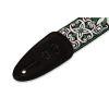 M8HT-11 Jacquard Weave2" Guitar Strap with Poly Back &amp; Leather Ends   