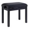 PBF06GBKMSBK Height Adjustable Piano Stool In Matt Black 
