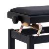 PBF06GBKMSBK Height Adjustable Piano Stool In Matt Black 