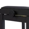 PBF06GBKMSBK Height Adjustable Piano Stool In Matt Black 