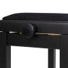 PBF06GBKMVBK Height Adjustable Piano Stool In Matt Black 