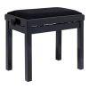 PBF06GBKPVBK Height Adjustable Piano Stool In High Gloss Black 