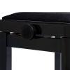 PBF06GBKPVBK Height Adjustable Piano Stool In High Gloss Black 