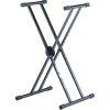 QL-646 Double Braced Single Tier Keyboard X Stand