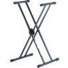 QL-646 Double Braced Single Tier Keyboard X Stand