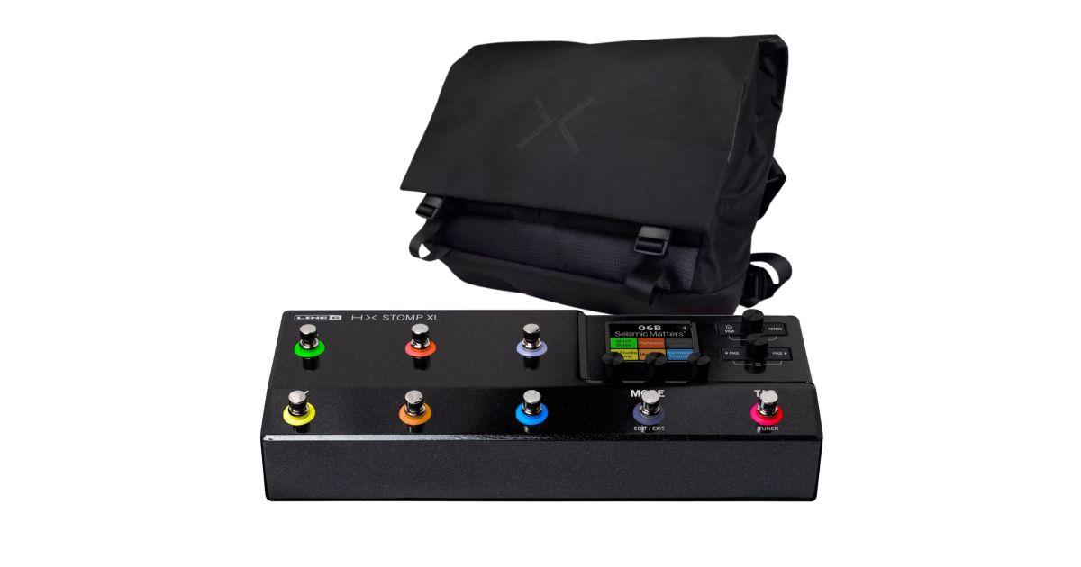 Line 6 HX Stomp XL Effects Pedal & Messenger Bag Bundle