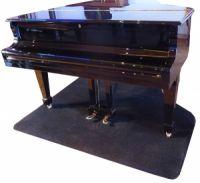 Heat Resistant Piano Carpet in Black 