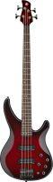 TRBX604FM 4-String Electric Bass Guitar In Dark Red Burst Finish