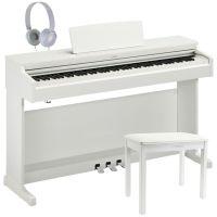 YDP-165WH Arius Digital Piano With B1-WH Piano Stool and Headphones