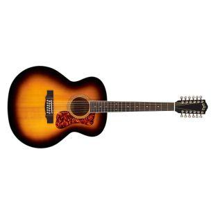 F-2512E Deluxe 12-String Jumbo Acoustic Guitar in Antique Burst finish