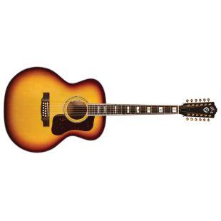 F-512E Maple Jumbo Acoustic Guitar in Antique Burst finish