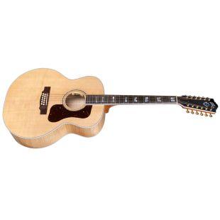 F-512E Maple Jumbo Acoustic Guitar in Blonde finish