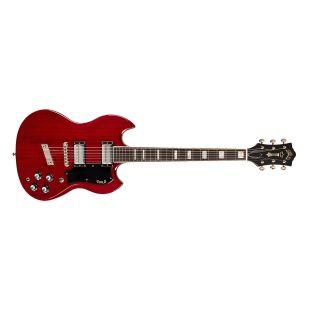 Polara Deluxe Electric Guitar in Cherry Red finish