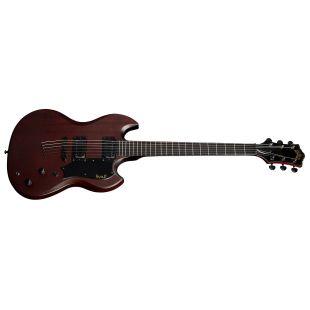 A Grade Refurbished Polara Night Edition Electric Guitar in Vintage Walnut Finish