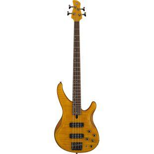 TRBX604FM 4-String Electric Bass Guitar In Matte Amber Finish