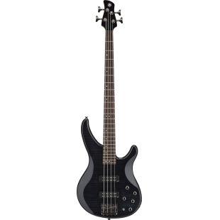 TRBX604FM 4-String Electric Bass Guitar In Translucent Black Finish