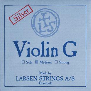 Original 'G' String For Violin, Medium Tension, Ball End, Silver-Wound