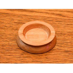 Small Piano Castor Cup in Beech Wood 45mm (Single)