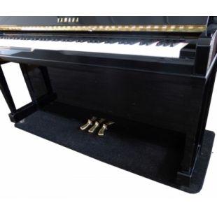 Heat Resistant Piano Carpet in Black - for Large Upright Pianos