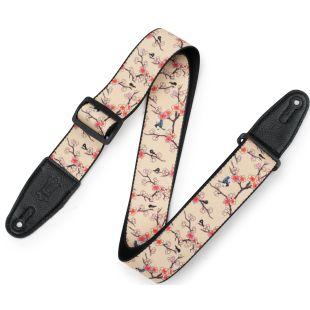 MPD2-115 Prints Polyester 2" Guitar Strap with Leather Ends 
