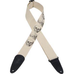 MC8LCD-002 Prints Cotton 2" Guitar Strap with Suede Ends    