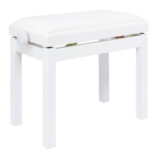 PBF06GWHMVWH Height Adjustable Piano Stool in Matt White