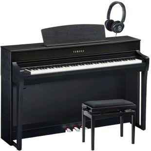 CLP-745 Clavinova Black Digital Piano Deluxe Pack