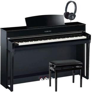 **NEW** CLP-745 Clavinova Polished Ebony Digital Piano Deluxe Pack