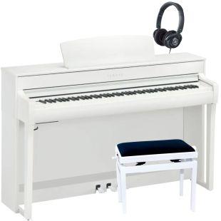 CLP-745 Clavinova White Digital Piano Deluxe Pack