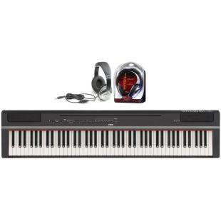 P-125a Digital Portable Piano with STAGG SHP2300 Hifi Stereo Headphones