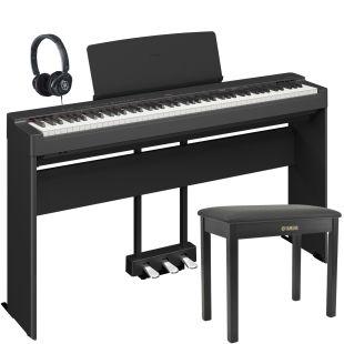 P-225 Black Portable Digital Piano Pack