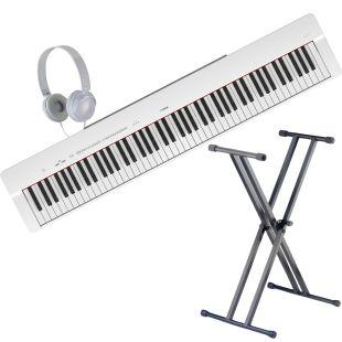 P-225 White Portable Digital Piano Starter Pack