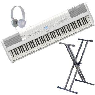 P-525 Portable Digital Piano Essentials Pack in White