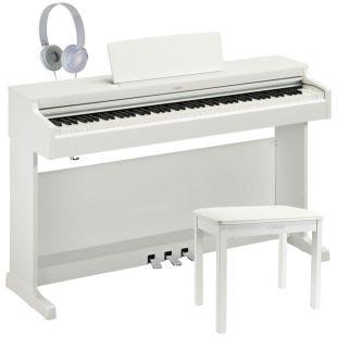 YDP-165WH Arius Digital Piano With B1-WH Piano Stool and Headphones