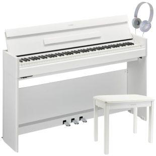YDP-S55WH Arius Digital Piano With B-1WH Piano Stool and Headphones
