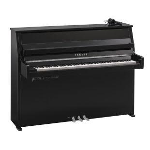 B10 SC3 Silent Upright Piano in Polished Ebony Finish with Chrome Fittings