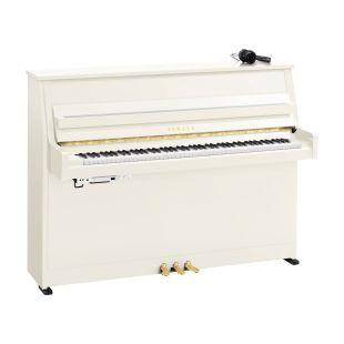 B10 Silent Polished White Upright Piano